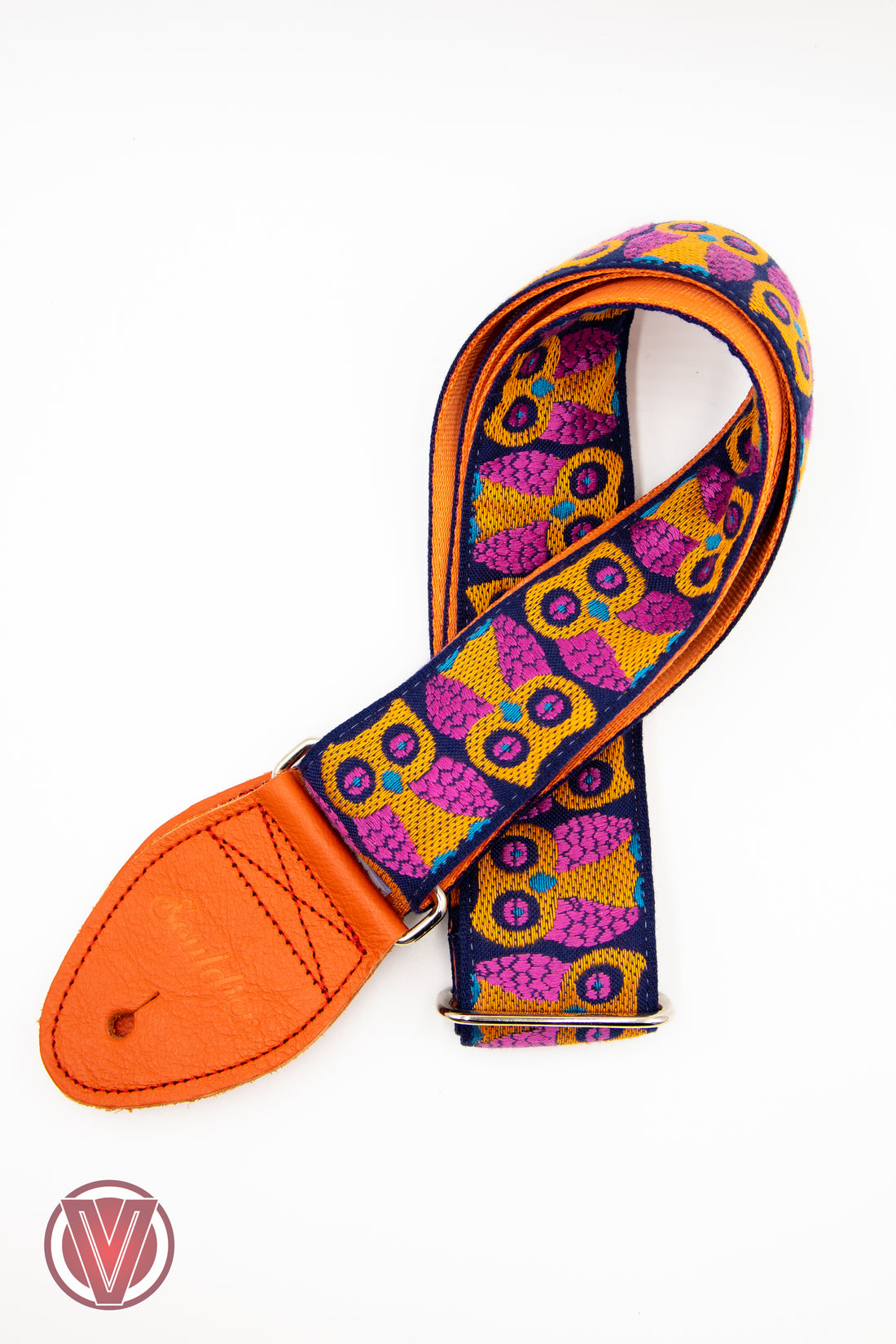 Souldier Owls Orange Guitar Strap