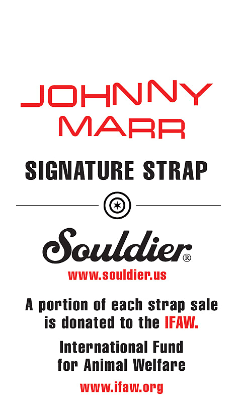 Souldier Johnny Marr Autographed 'Signature Strap'